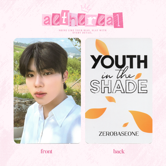 Zerobaseone - youth in the shade photocard