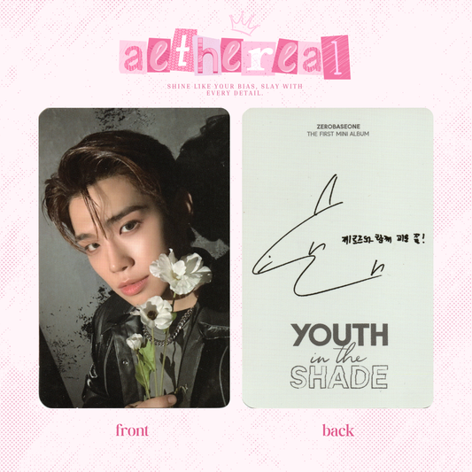 Zerobaseone - youth in the shade photocard