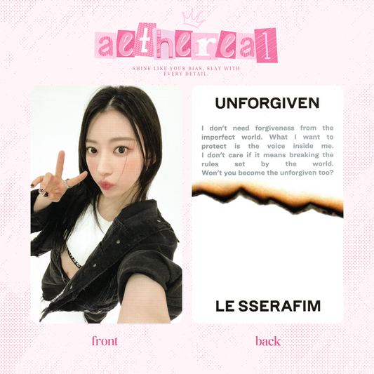 Le Sserafim - Unforgiven photocard