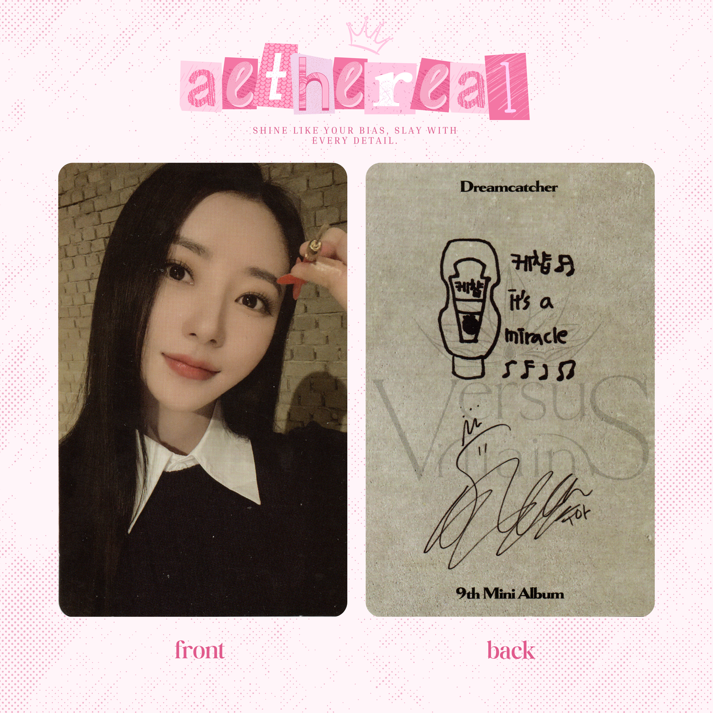 Dreamcatcher - Villains photocard
