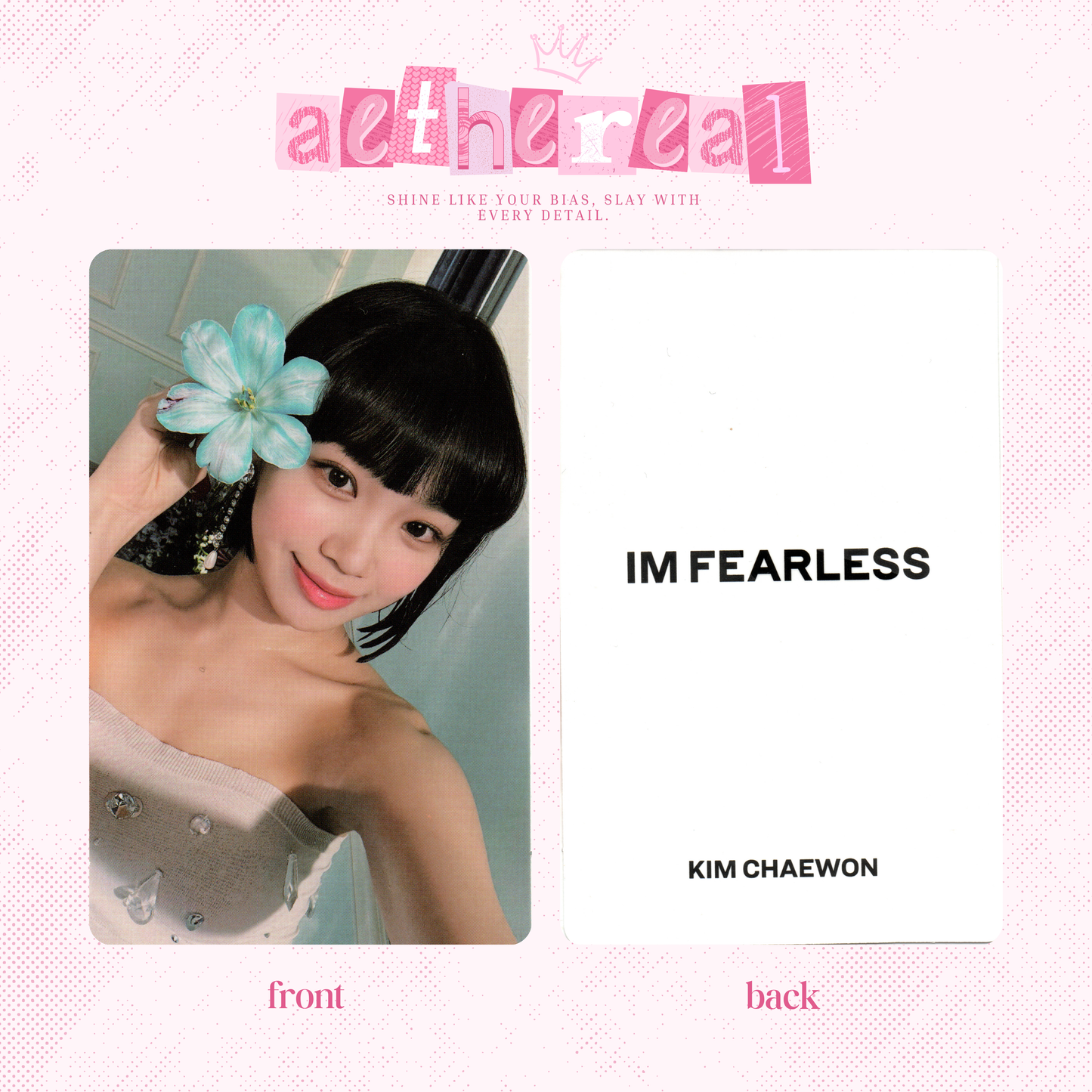 Le sserafim - Fearless photocard