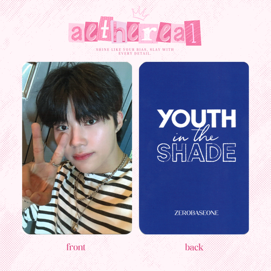 Zerobaseone - youth in the shade photocard