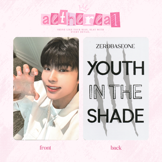 Zerobaseone - youth in the shade photocard