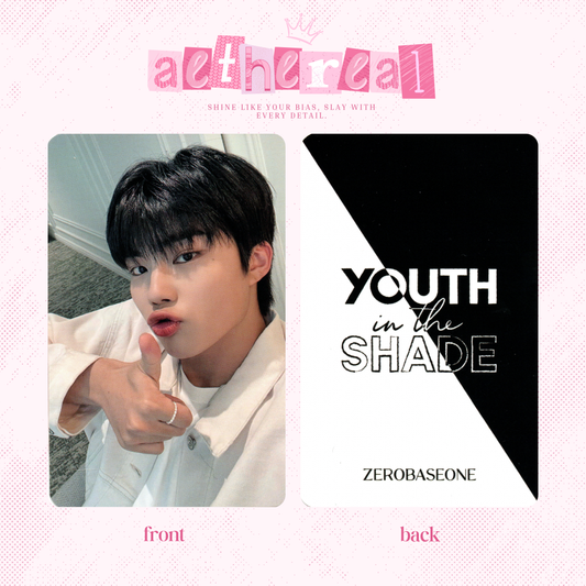 Zerobaseone - youth in the shade photocard