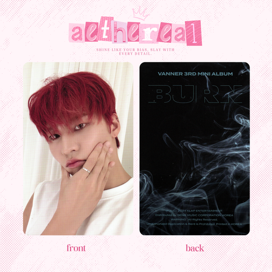 Vanner - Burn photocard