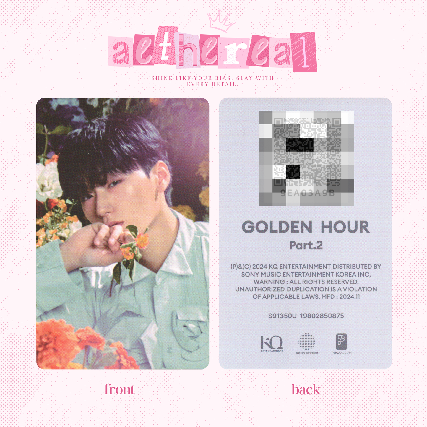 Ateez - Golden hour part 2 photocard