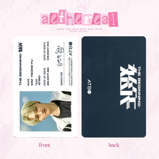 ATBO - The beginning : 始作 photocard